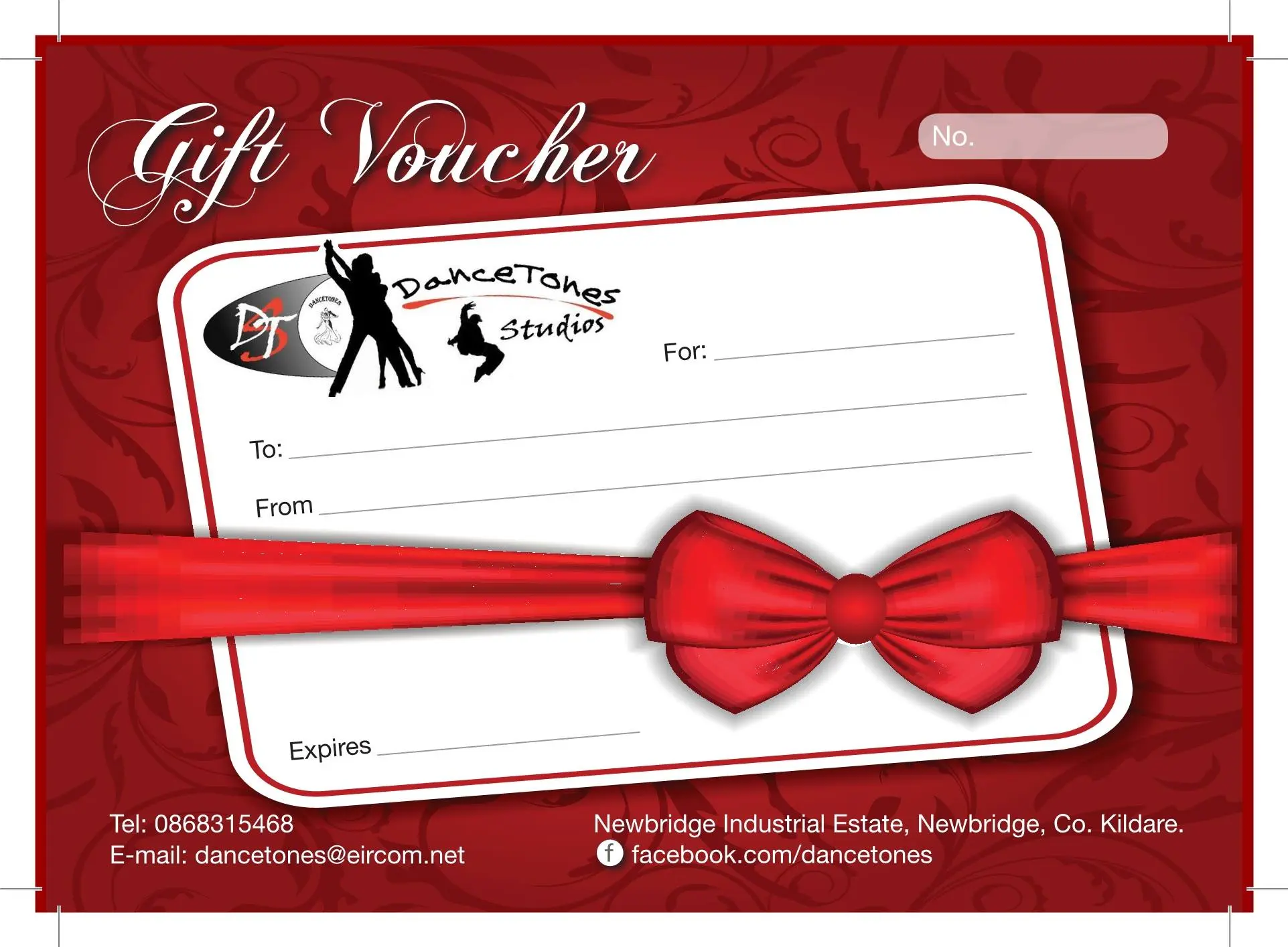 DanceTones Studios gift voucher for dance lessons